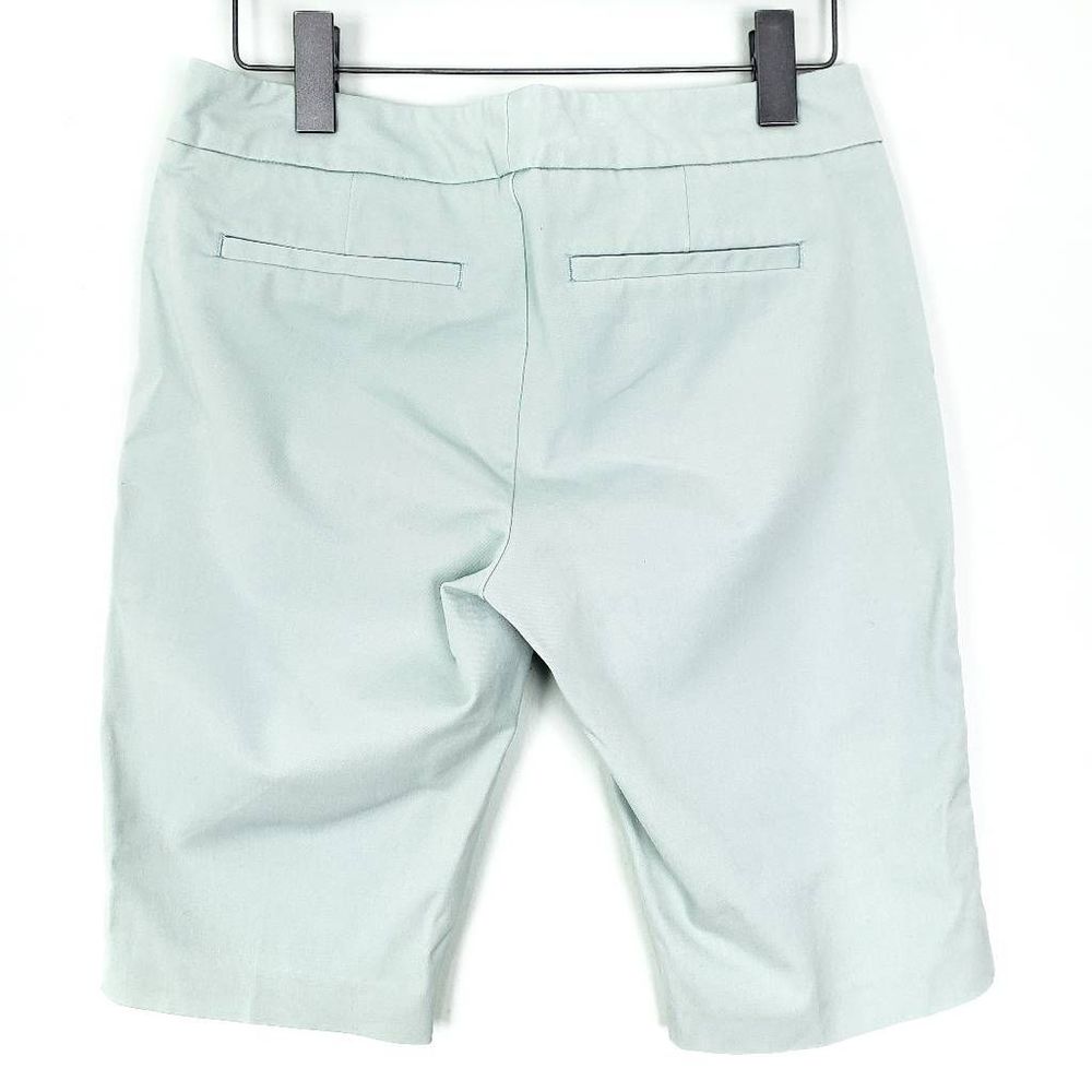 ECRU Women's Atkins Mint Green/Blue Vacation Wear Long Bermuda Shorts Size: 2 - Picture 4 of 6